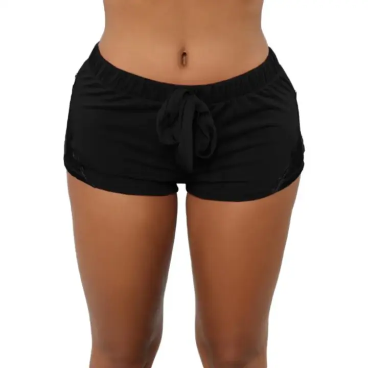 Pantalones Cortos de Encaje Casuales para Mujer Pantalones Deportivos para Correr, Yoga, Entrenamiento, Cultivismo - 1