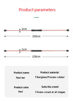 Barras de Fitness integradas para entrenamiento de fuerza, barras de fitness elásticas multifuncionales de peso corto, estiramiento al aire libre en casa - details 8