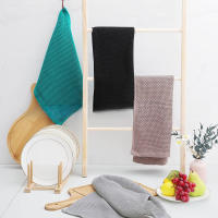 Paños de Cocina de Algodón 100% Ultra Suaves y Absorbentes 6 Unidades Tamaño 35x35cm Verde Oscuro - details 1