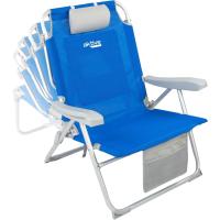 Pack de 2 sillas XXL multiposición para Playa, jardín, terraza o Camping, 5 Posiciones, 53x66x86 cm, Incluye Bolsillos, Topes antivuelco, Soporta 110 kg, Asas de Transporte (85483) - details 3