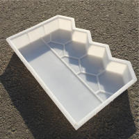 Moldes de ladrillo reutilizables para cama de flores de valla, molde decorativo de ladrillo DIY para accesorios de paisaje de jardín - details 5