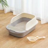Caja de arena para gatos grande súper grande, desodorante de inodoro para gatos completo y semicerrado y productos para gatos pequeños a prueba de arena - details 5