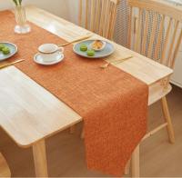 Bonenjoy, 1 pieza, camino de mesa de lino y algodón, Color sólido, decoración para mesa de comedor, banquete, mantel para el hogar, 30x16 0/30x18 0/30x21 0/30x240cm - details 9