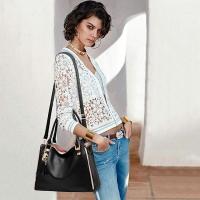 Hobos and Shoulder Bags for Women Fashion Handbags Large Tote Bag Ladies Shoulder Bag Black - details 0