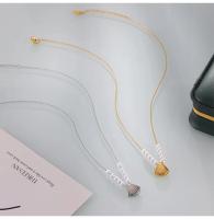 Collar de perlas elegante Colgante de concha suave Collar chapado en oro Joyería de lujo - details 8