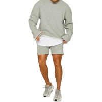 Traje de entrenamiento deportivo para hombre, sudadera con capucha, pantalones cortos para correr, camisa de manga larga - details 1