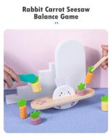 Juego de equilibrio de rábano Conejo, juguetes sensoriales para niños pequeños, bloque de equilibrio de peso - details 6