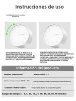 Mini Temporizador de Cocina Digital Cronómetro de Cuenta Trasera Electrónico Material de Plástico - details 9