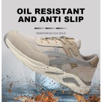 Zapatos De Seguridad Para Hombre Y Mujer 2024 Suela Antipinchazos Indestructible Transpirable Con Punta De Acero Botas De Trabajo Con Malla Tamaño True Fit - details 11