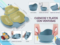 Kit de Vajilla de Silicona con logotipo Personalizado hecho a mano para niños, Utensilios de Alimentación, logotipo Dividido - details 4