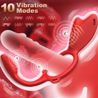 Aplicación remota, vibrador para bragas, anillo vibratorio para pene, 10 modos de vibración, Juguetes sexuales femeninos, juguetes sexuales eróticos para adultos - details 1