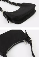 Bolso bandolera de nailon para mujer, informal e impermeable, estilo vintage coreano - details 11