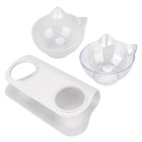 Cuencos antideslizantes para gatos, cuencos dobles para mascotas con soporte elevado, cuencos de agua y comida para mascotas - details 12