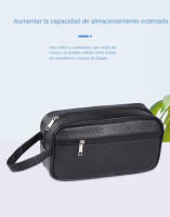 Cartera retro de cuero PU para hombre, cartera de moda de negocios para mujer con tarjetero, bolsos para teléfono móvil y viaje - details 4