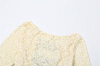 BUNO-Vestido largo con cuello Halter para mujer, prenda elegante con estampado Floral, fina, transparente, sin espalda, bata de noche de calle - details 5