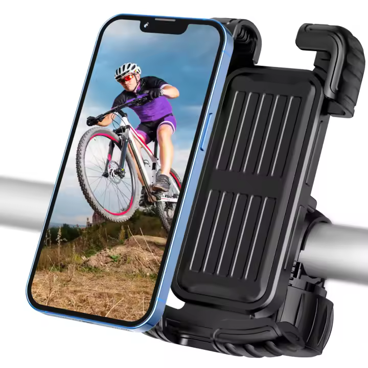 Soporte de teléfono móvil para bicicleta y motocicleta, soporte de navegación GPS, rotación de 360 ° - 1