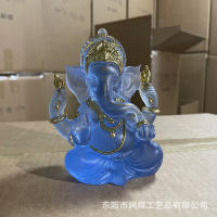 Tronco India elefante Dios Buda estatua ornamento artesanía creativa de resina Tailandia - details 14