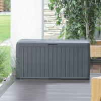 jardin 190 litros Boardebox de plastico en color antracita 78 x 43,3 x 55 cm - details 1