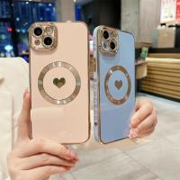 Funda de Teléfono Magsafe de Lujo con Recubrimiento Magnético y Corazón - details 6