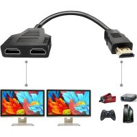 Adaptador HDMI Splitter 1 a 2 Cable de Televisión HDMI de Alta Definición 1080P - details 0
