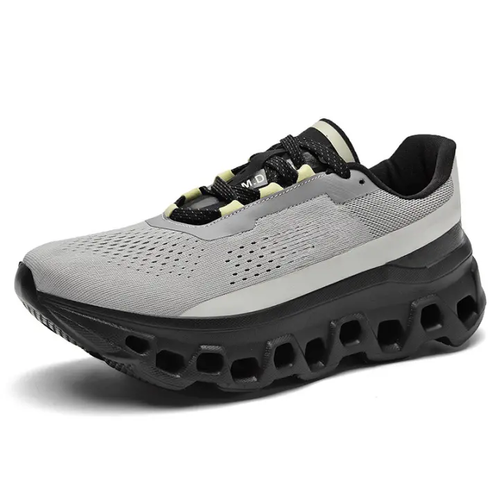 Zapatillas de Moda para Hombres Zapatos Ligeros de Correr Tejidos Suela de Red Baja - 1