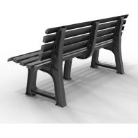Banco de Jardín 3 Plazas 145x49x74cm Capacidad 240Kg Asiento Exterior Patio Terraza Verde - details 11