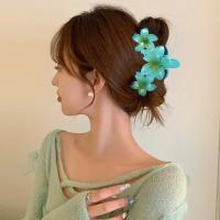 Pinza Para El Cabello De Moda Con Diseño De Flor De Huevo Acrílico Para Mujeres Y Niñas Accesorios De Pelo Para La Playa De Verano Accesorios De Cabeza Sweet - details 8