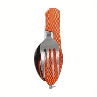 Spork multifuncional, cuchillo plegable desmontable, tenedor y cuchara, cómodas villas al aire libre, adecuado para acampar - details 5