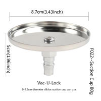 Copa de Succión FREDORCH para Máquina Sexual Attachment de Alta Calidad Material de Aleación de Aluminio Dildo VAC-U-LOCK de Color Morado - details 3
