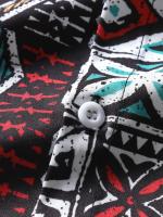 Camisa de manga corta para hombre, camisa con estampado Digital, estilo étnico, novedad de verano, 2023 - details 5