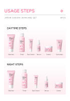 Set de Cuidado de la Piel Sakura de Belleza Kit de 6 Piezas con Limpiador, Toner, Sérum, Crema de Ojos, Esencia Herramientas de Cuidado de la Piel Facial - details 13