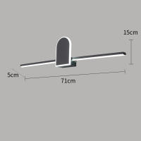 NEO Gleam-luz frontal para espejo de baño, luces Led modernas para espejo de pared, candelabro blanco y negro, L70, 90, 110cm - details 6