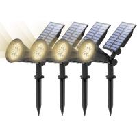 4 Unidades Foco Solar, Luces Solares Impermeables Exterior, Luz de Jardín, 2 Modos de Iluminación Opcionales, ángulo de 180 °   Ajustable, Luz de Proyecto Solar para Entrada, Camino. - details 32