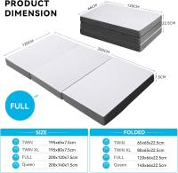 80x195x15cm Plegable Suelo Invitados Colchon Coche 3 Piezas Camping Funda - details 18