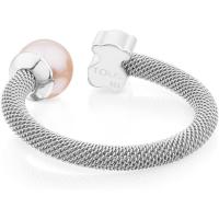 Anillo de Plata de Primera Ley para Mujer Diseño de Osito y Perla Versátil y Abierto Talla 13 - details 2