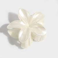 2/4Pcs Clip Para El Cabello De Flor Beige Para Mujer Estilo Bohemio Accesorios De Playa Moda Casual Pinza Para Cabello De Tiburón - details 5