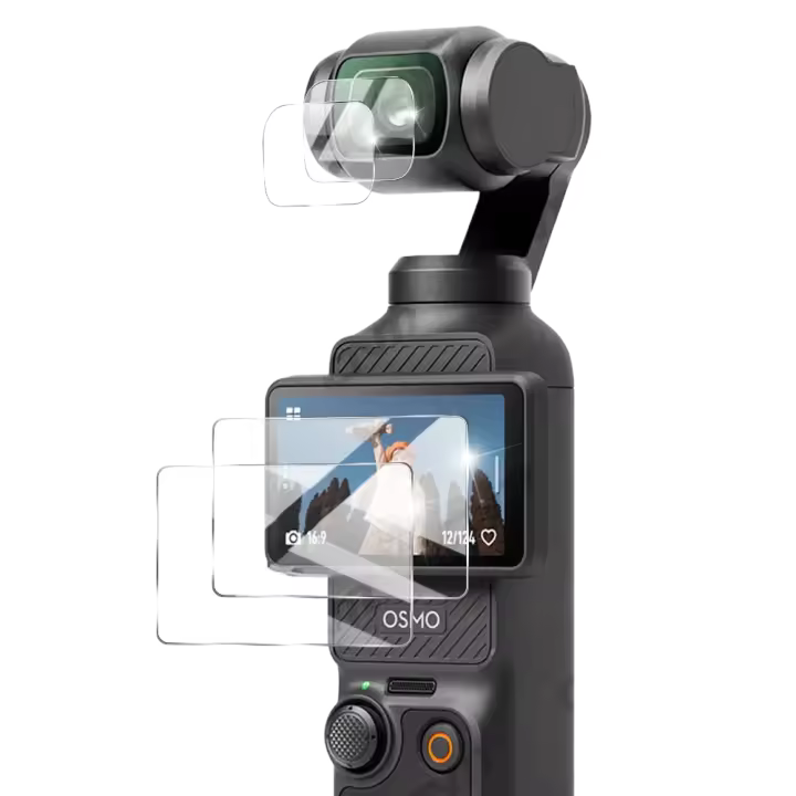 Protector de pantalla para cámara de acción OSMO Pocket 3, accesorios para lente, película protectora de vidrio, paquete de 2 - 1