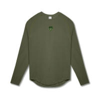 Camiseta de manga raglán para hombre, camisa de fondo de Fitness cómoda, ajustada, manga larga, Otoño, nuevo - details 16