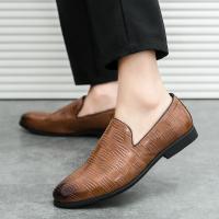 Mocasines de hombre, zapatos de vestir casuales de moda para hombre, zapatos de negocios cómodos sin cordones - details 9