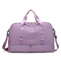 Bolsa de viaje de color sólido para mujer, bolsa de viaje de gran capacidad para el fin de semana, bolsa de gimnasio deportiva, bolsa atlética, bolsa de viaje para mujeres y niñas, día de San Valentín, regalo - details 5