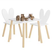 Mesa para niños con 2 sillas, juego de mesa de actividades para comer, pintar, aprender, leer, guardería, jardín de infantes - details 2