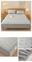 Funda de cama de estilo Simple, colcha acolchada, cubierta de colchón agradable para la piel, ropa de cama elástica para el hogar (sin funda de almohada), 1 unidad - details 14