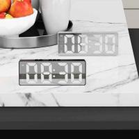 Reloj despertador LED electrónico para estudiantes, reloj Digital con Control por voz, doble repetición, 12/24H, alarmas duales - details 10