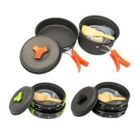 Utensilios de cocina para acampar, juego de sartenes y ollas de fácil transporte para Picnic DS200 para 2 personas - details 0
