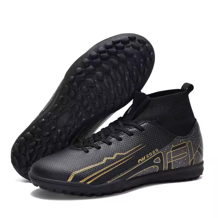 Zapatos de fútbol de caña alta para hombre y mujer de otoño TF spikes AG roto picos - 1
