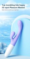 Leten conejo consolador vibrador punto G clítoris pezón estimulador vagina masajeador masturbador femenino orgasmo erótico juguetes sexuales para mujeres - details 0