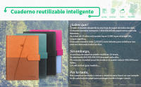 Cuaderno Inteligente Reutilizable, Tamaño A5, Hojas borrables y adaptadas para escaneo a medio, Incluye Boli y - details 0