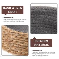 Cama de mimbre para perro, nido tejido para mascotas, esterilla para gato, hierba, sauce, cálido, limpio - details 4