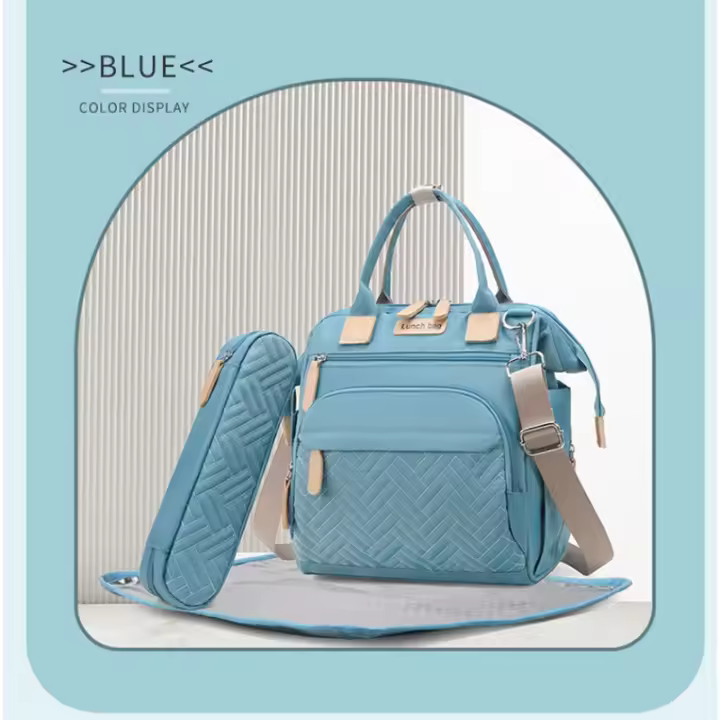 Moda viaje al aire libre bolsa de aislamiento térmico bolsa de almuerzo multifuncional de gran capacidad bolsa de picnic - 1