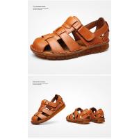 Sandalias Hombre Piel Negra Verano Cierre Velcro - details 10